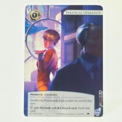 POLITICAL OPERATIVE Organzied Play Promo Card FFG Android Netrunner LCG