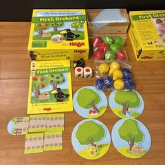 HABA My Very First Games First Orchard Game 2009 Complete Wooden Fruit