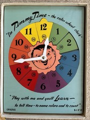 Sifo Toys Timmy Time Educational Time Game Color Wheel Clock, Design No. 53 13pc