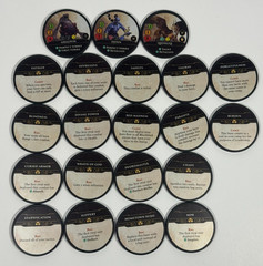 Hoplomachus Victorum Board Game Bane Chips Set of 21 COMPLETE Chip Theory Games