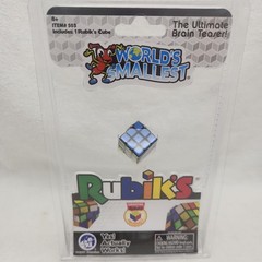 Game World’s Smallest RUBIKS Cube Puzzle 3/4″ Actually Works Brain Teaser NEW