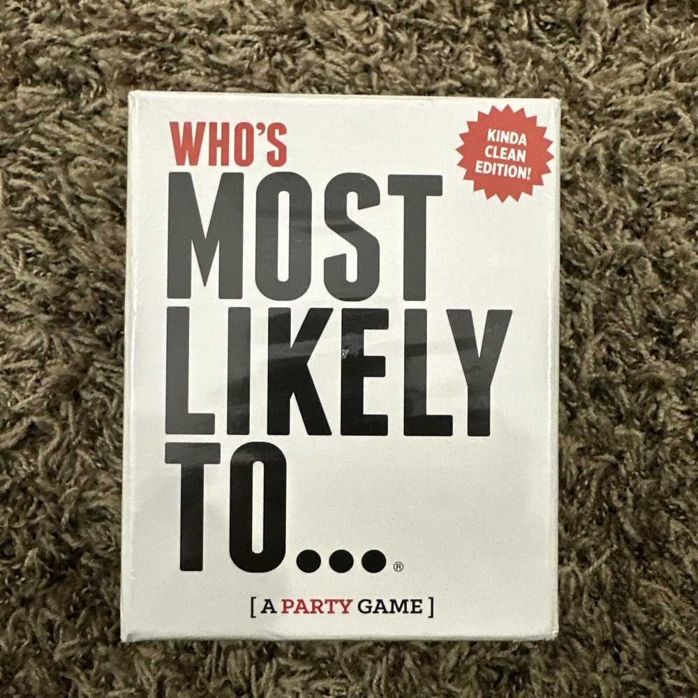 Who’s Most Likely To…Party Game For 17+ (Brand New In Plastic Never Opened!)