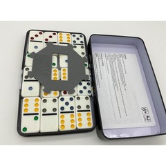 Cardinal Classics Double-Six Dominoes -Open Box, Complete, Tin Is Dented