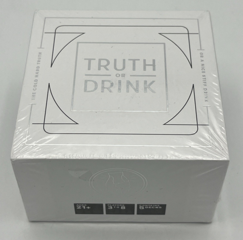 Truth or Drink Drinking Card Game Sealed Ages 21+ 5 Decks Players 3 To 8