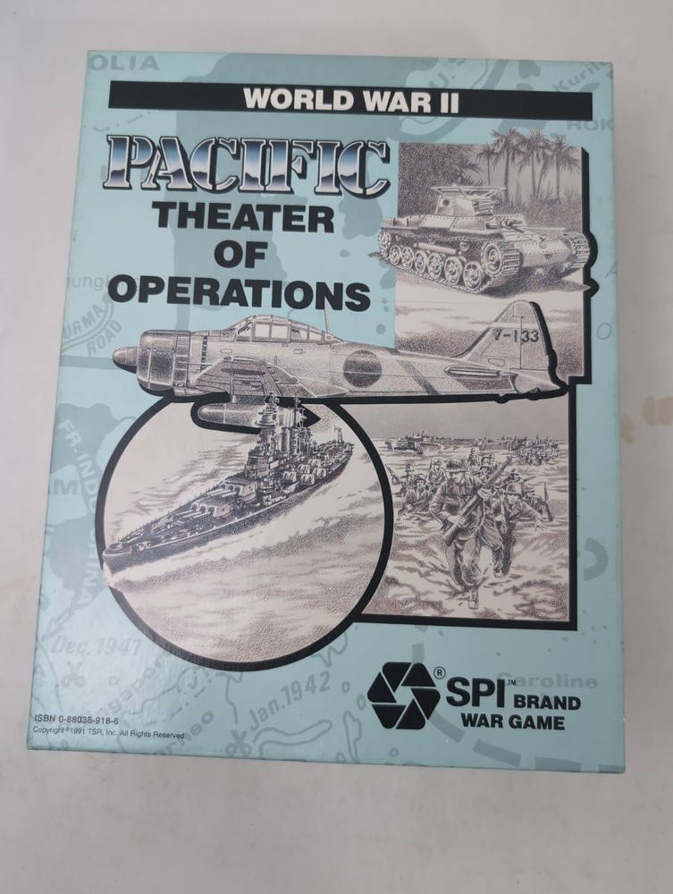 WORLD WAR II: PACIFIC THEATER OF OPERATIONS #3031- SPI / TSR – NOS Unpunched