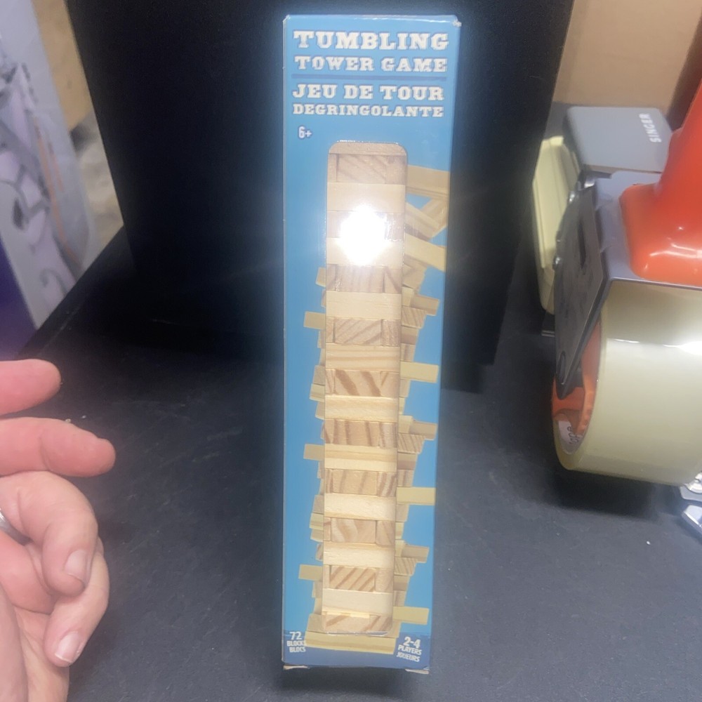 Mini 8.5 inch Tumbling Tower Game Wooden Stacking Blocks – 72 Pcs Set