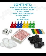 Classic Game Collection, 100 Family Board Games for Adults and Kids. 8×8