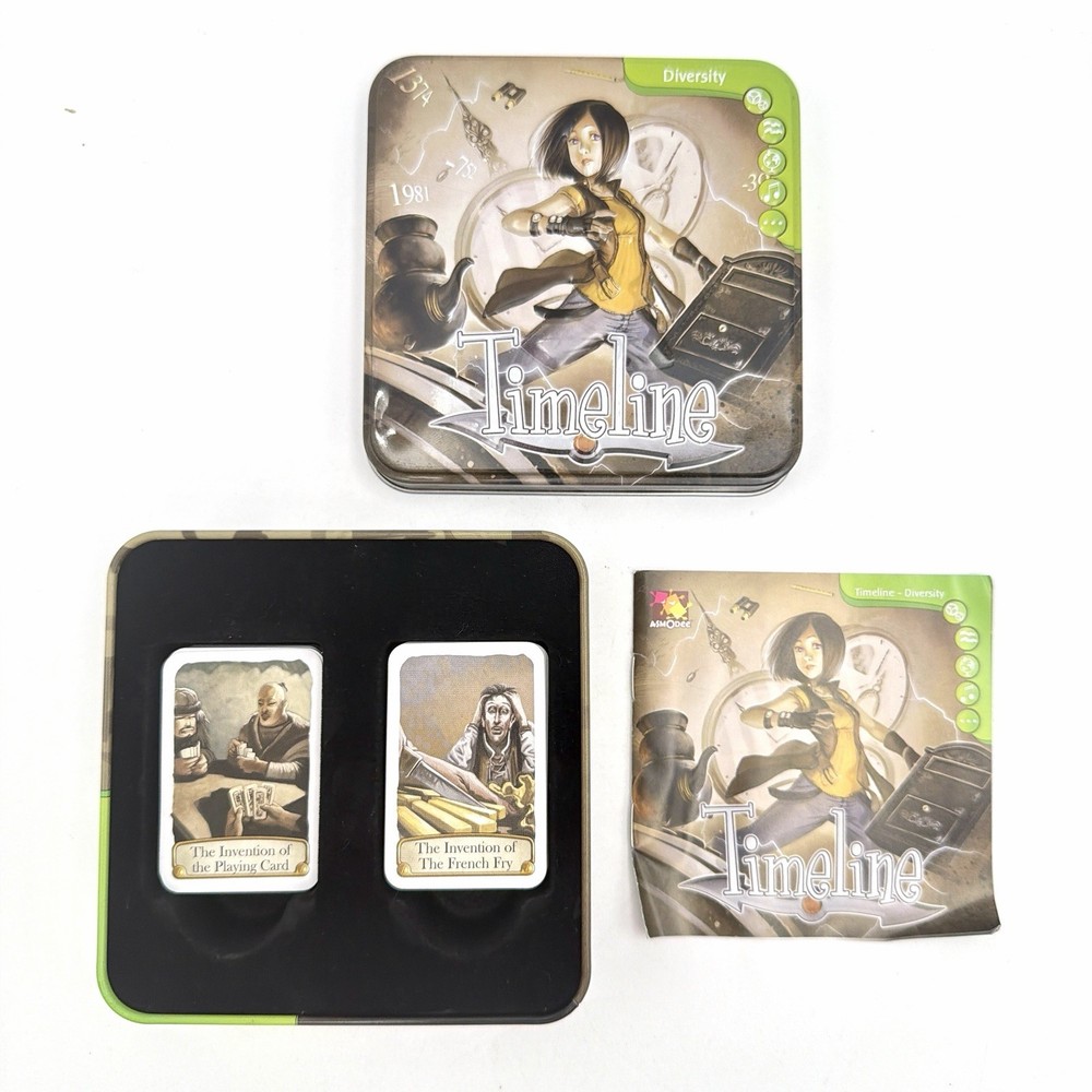 Timeline Diversity Card Game Asmodee Historical Events Chronology 100% Complete