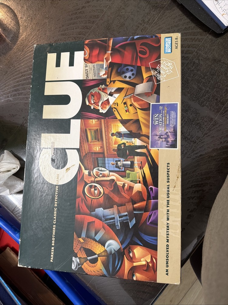 Clue – Parker Brothers – Classic Detective Game – Vintage 2002
