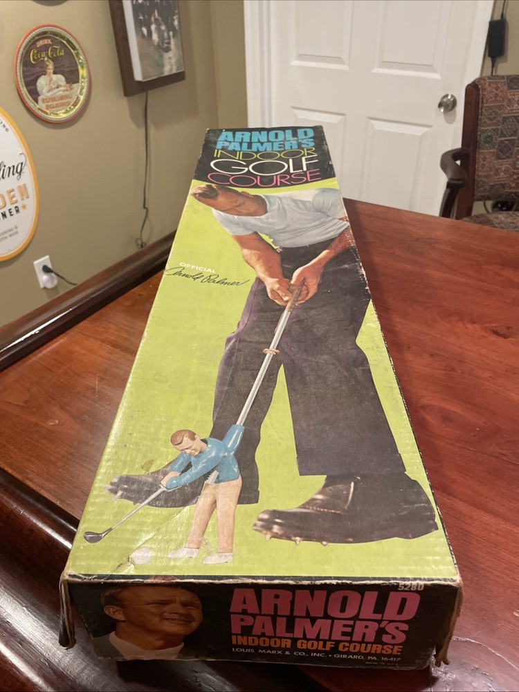 Vintage 1968 Arnold Palmer’s Indoor Golf Course Game MARX 5280 Large
