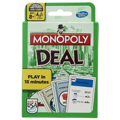 Monopoly Deal Card Game | Quick-Playing 5 1/2″ H, White, Multi-colo