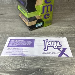Jenga Xtreme COMPLETE Parker Brothers 2003 Tower Building Game Blocks Green