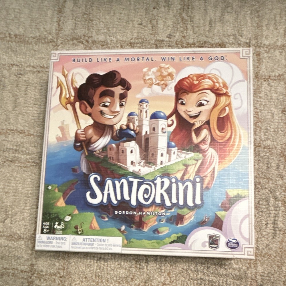 Spin Master Games Santorini Strategy Board Game 2+ Players 8+ Mensa