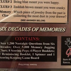 Reminiscing The game for People over 30 2000 Millennium Edition Free Gifts 🎁