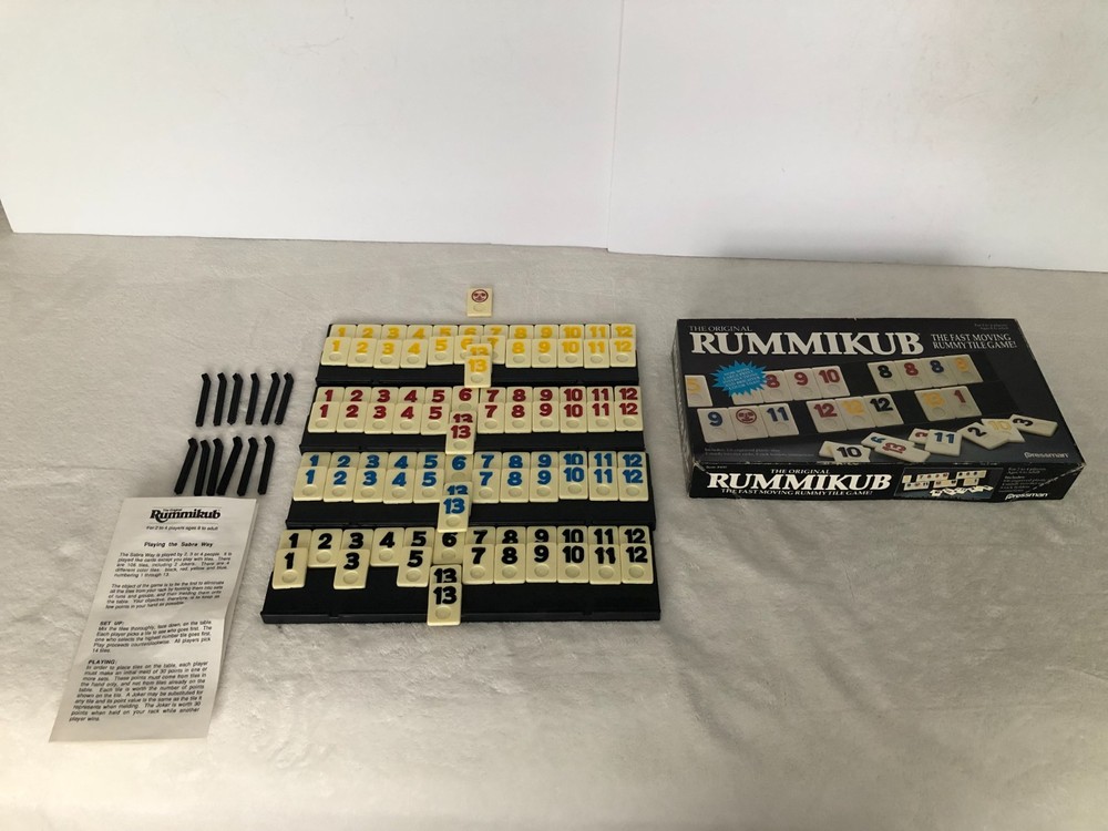 Vintage 1990 Pressman The Original Rummikub (missing few tiles)