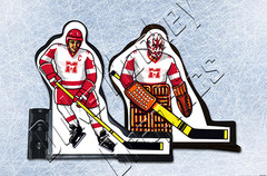 Youngblood Hamilton Mustangs white PEEL-OFF vinyl decals Coleco compatible