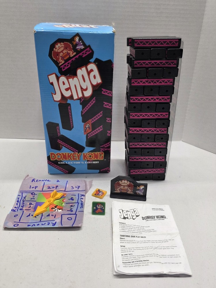 Donkey Kong Jenga 2008 Collector’s Edition Nintendo – READ