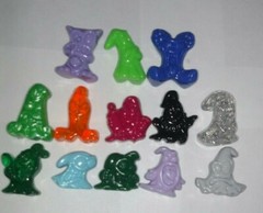 Gogo Crazy Bones Various Series Lot | Roughly 75 Bones | Vintage 1996+ | Rare