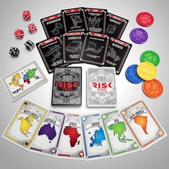 Risk Strike Fast Fierce World Domination Cards Dice Strategy Board Game Hasbro