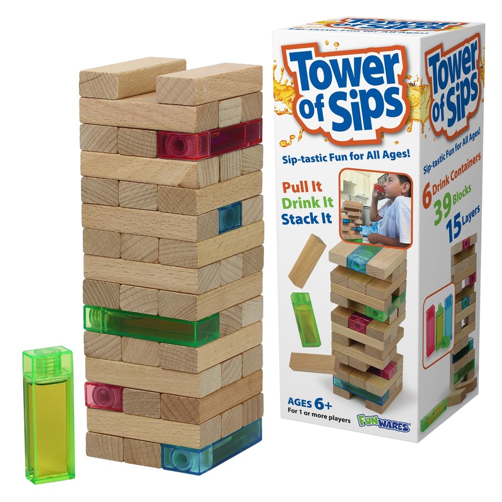 Wooden Blocks Stacking Game, Tumbling Tower and Balance Game, Family & Party …