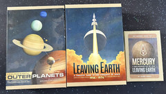 Leaving Earth + Mercury Expansion + Outer planets expansion board game