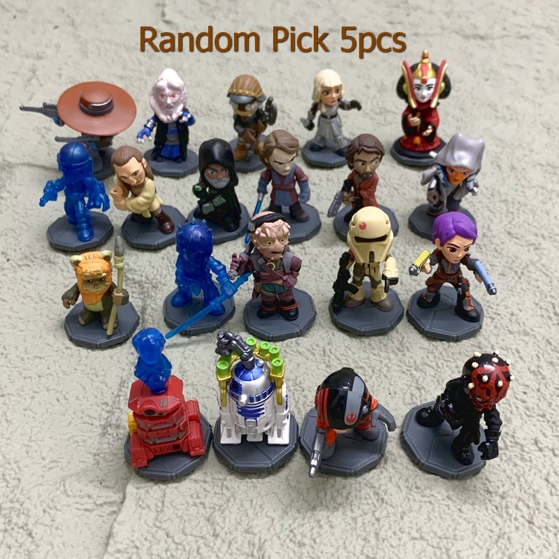 Random 5pcs Funko Star Wars Rivals Expandable Game Starter Set Booster Toy