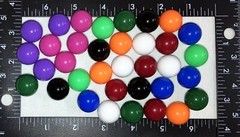 20mm Marbles 9 Colors 4 each 36 Opaque 20 mm Acrylic Plastic Marbles Board Games