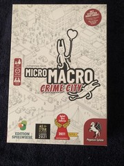MicroMacro Crime City Pegasus Spiels Board Game Open Box Sealed Components