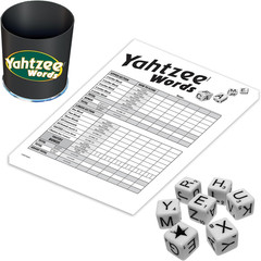 Yahtzee Words Games USA, Family Word Game Version for 2 or More Players, Ages 8+