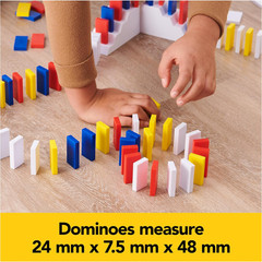 Spin Master Games, Lily Hevesh H5 Domino Creations 100-Piece Neon Dominoes Set,