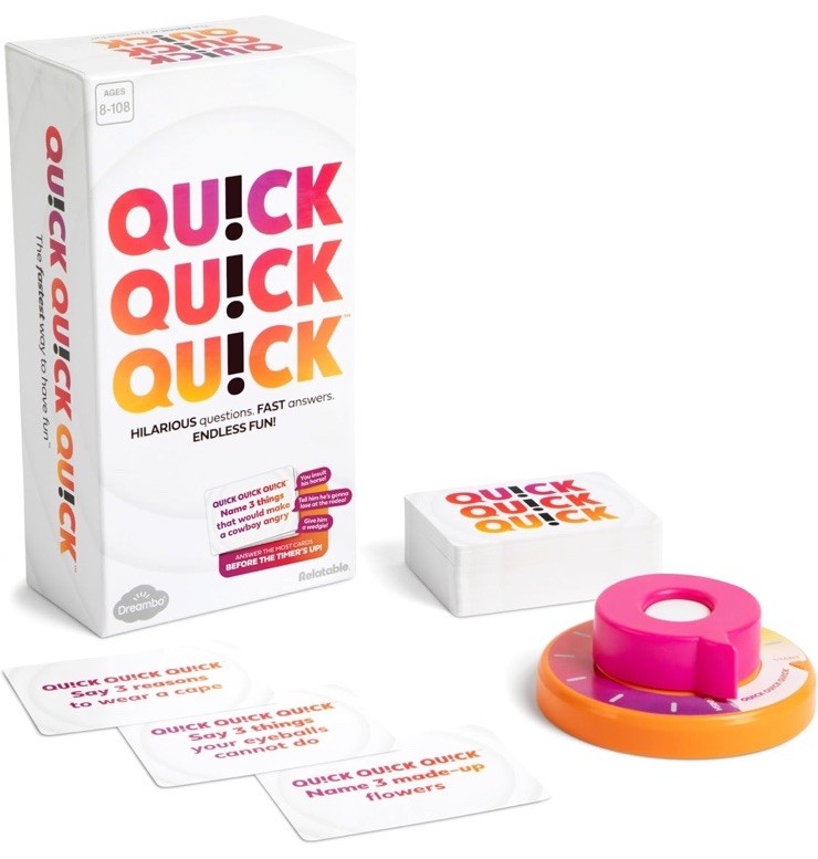 Quick Quick Quick Party Game by Relatable | Fast-Paced Family Game | New