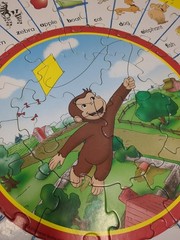 2007 Curious George Self Correcting Puzzle by Universal Complete Pre-owned