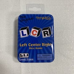 LCR® Left Center Right™ Dice Game – Blue Tin