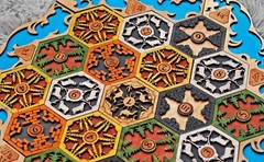 Wooden game board for Settlers / 2-4 . 5-6 Player Custom Settlers Board