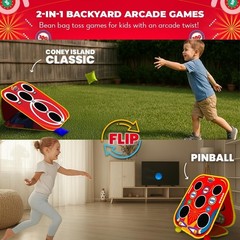 Family-Friendly 2-in-1 Bean Bag Toss & Pinball Game – Perfect for Outdoor Fun