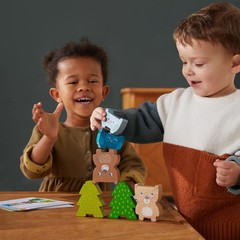 306705 Stacking Toy Forest Friends, Plug & Stacking Game Ages 2 and Up, Made i…