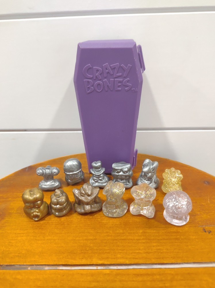GoGo’s Crazy Bones Translucent Metallic Coffin Purple Lot 12 Vintage 1990s Toys