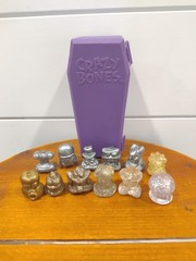 GoGo’s Crazy Bones Translucent Metallic Coffin Purple Lot 12 Vintage 1990s Toys