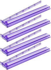 Elegant Purple Acrylic Mahjong Rack & Pusher Set of 4 – Game Night Essential