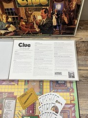 Clue 1992 Hasbro Classic Detective Board Game 100% Complete Good Condition