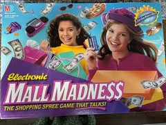 Vintage Electronic MALL MADNESS Board Game 1996 Milton Bradley, For Parts/Repair