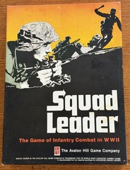 Avalon Hill Squad Leader WWII Board Game 4th Ed. 1,115 Counters 5 Mapboards 1977