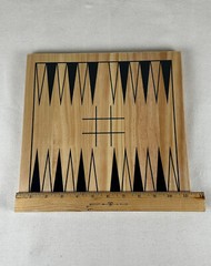 NEW ~ New Entertainment Board Game Backgammon ~ Hand Crafted Solid Wood Set