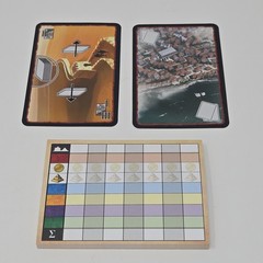 7 Wonders Board Game Repos Production 2010 Complete + Sleeves & Travel Band
