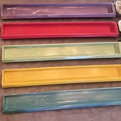Vintage Butterscotch Bakelite Cardinal Mahjong Set 164 Tiles 5 Trays Alligator