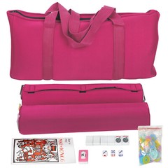 American Mah Jongg Mahjong Set with 4 All-in-One Rack Pushers Soft Bag 166 Tile