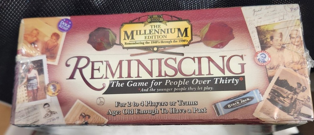 2000 Reminiscing The Millennium Edition Board Game NWT Boomer Party Game