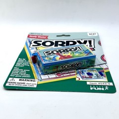 Vintage Sorry Board Game Keychain Basic Fun Mini Toy Sealed NIP Walmart Sticker
