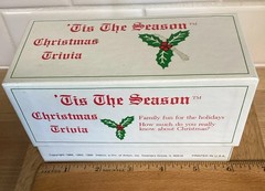 Vtg Christmas Holiday Trivia Family Game Retro Tis The Season Cards USA