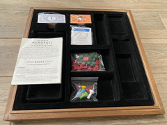 MONOPOLY and Clue Deluxe Vintage 2 in 1 Wood Game Collection Set – see descrip.